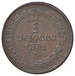 Bologna – Pio IX (1846-1870) - 1/2 Baiocco ... 