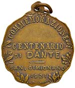Dante - Medaglia commemorativa 1921 - 7,50 ... 