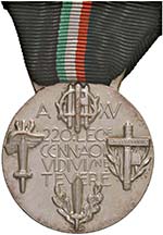 Benito Mussolini. - Medaglia 220° legione ... 