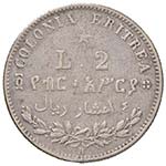 Eritrea - Umberto I (1878-1900) - 2 Lire ... 