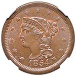 Stati Uniti - 1 Cent 1854 - C - In ... 