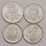 Lotto multiplo - 4 monete in argento della ... 