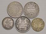 Lotto multiplo - 5 monete in argento Gran ... 