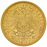 Germania – Karl I (1864-1891) - 20 Mark ... 