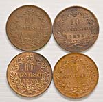 Regno dItalia - Lotto di 4 monete 