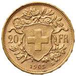 Svizzera  - 20 Franchi 1902 B -  C