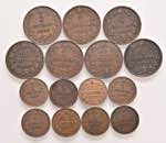 Umberto I  - Lotto composto da 15 monete -  