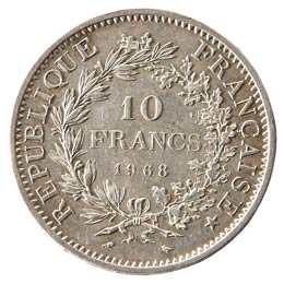 Monete Estere. Francia. 10 franchi ... 