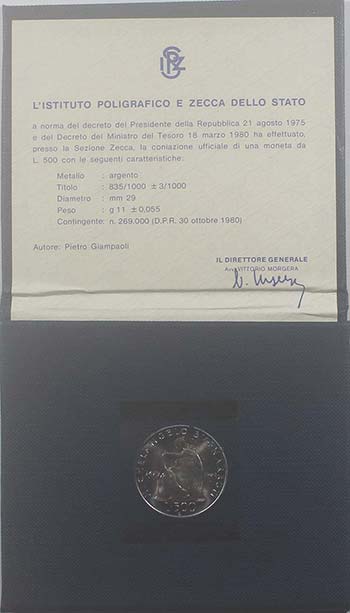 Repubblica Italiana. 500 lire 1975 ... 