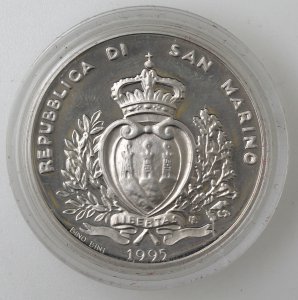 San Marino. 1000 lire 1995. Ag.  ... 