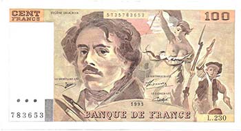 Banconote Estere. Francia. 100 ... 