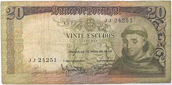 Banconote Estere. Portogallo. 20 ... 