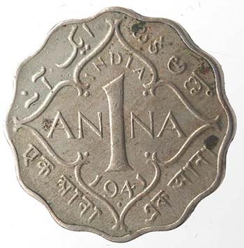 Monete Estere. India. 1 Anna 1941. ... 