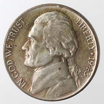 Monete Estere. Usa. 5 Cents 1943 P ... 