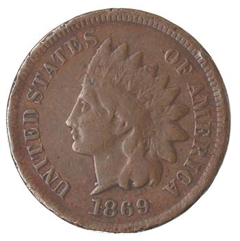 Monete Estere. Usa. Cent 1869 ... 