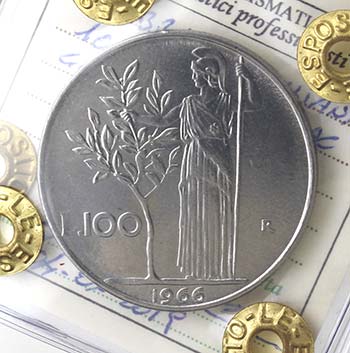 Repubblica Italiana. 100 Lire 1966 ... 
