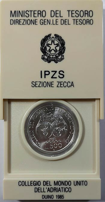 Repubblica Italiana. 500 Lire1985. ... 