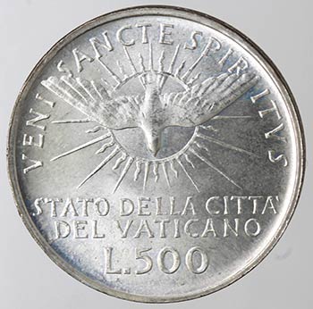 Vaticano. Sede Vacante 1963. 500 ... 