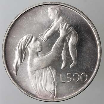 San Marino. 500 lire 1972. Ag. ... 