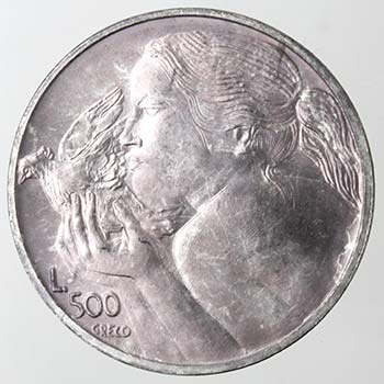 San Marino. 500 lire 1973. Ag. ... 