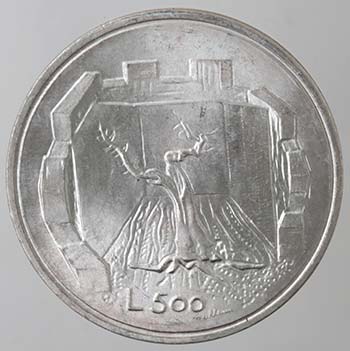 San Marino. 500 lire 1976. Ag. ... 