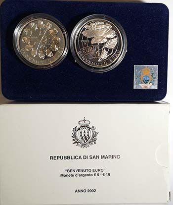 San Marino. Dittico 5 Euro + 10 ... 