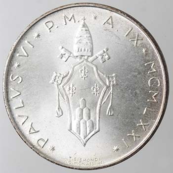 Vaticano. Paolo VI. 1963-1978. 500 ... 