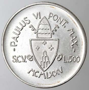 Vaticano. Paolo VI. 1963-1978. 500 ... 