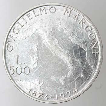 Repubblica Italiana. 500 Lire 1974 ... 