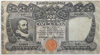 Banconote. Banco Di Napoli. 100 ... 