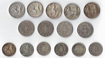 Casa Savoia. Lotto di 15 monete In ... 