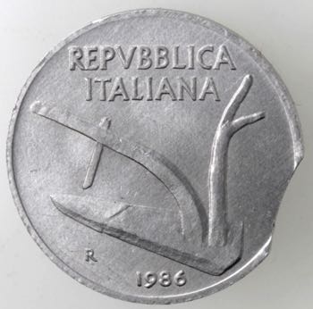 Repubblica Italiana. 10 Lire 1986 ... 