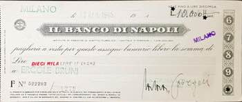 Banconote. Banco di Napoli. 10.000 ... 