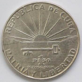 Monete Estere. Cuba. Peso 1953. Ag ... 