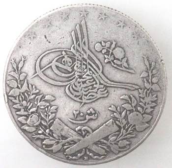 Monete Estere. Egitto. Abdul Hamid ... 
