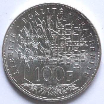 Monete Estere. Francia. 100 ... 