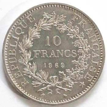 Monete Estere. Francia. 10 Franchi ... 