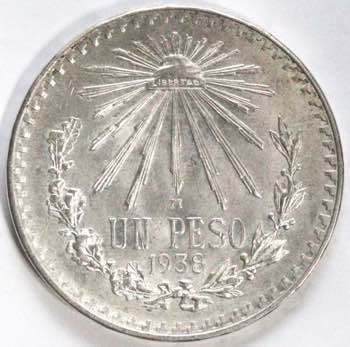 Monete Estere. Messico. Peso 1938. ... 