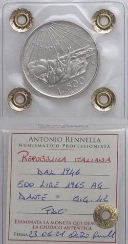 Repubblica Italiana. 500 Lire 1965 ... 