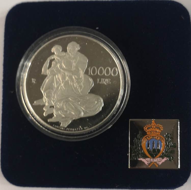 San Marino. 10.000 lire 2000. Ag. ... 
