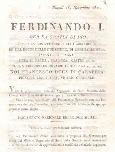 Documenti antichi. Ferdinando I. ... 