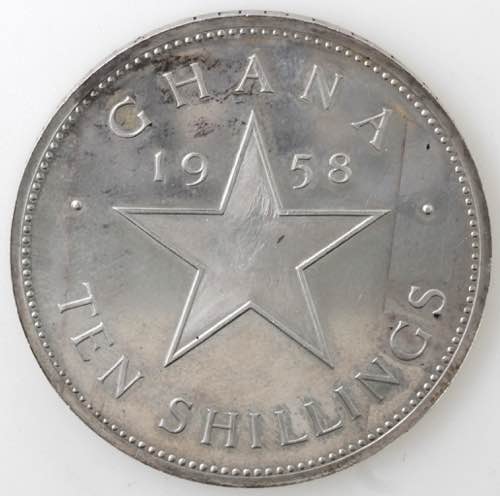 Monete Estere. Ghana. 10 Shillings ... 