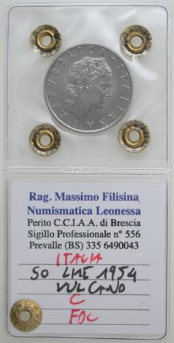 Repubblica Italiana. 50 Lire 1954. ... 