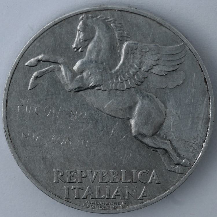 Repubblica Italiana. 10 Lire 1946 ... 