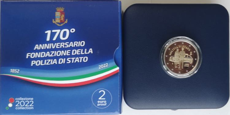 Repubblica Italiana. 2 Euro 2022. ... 