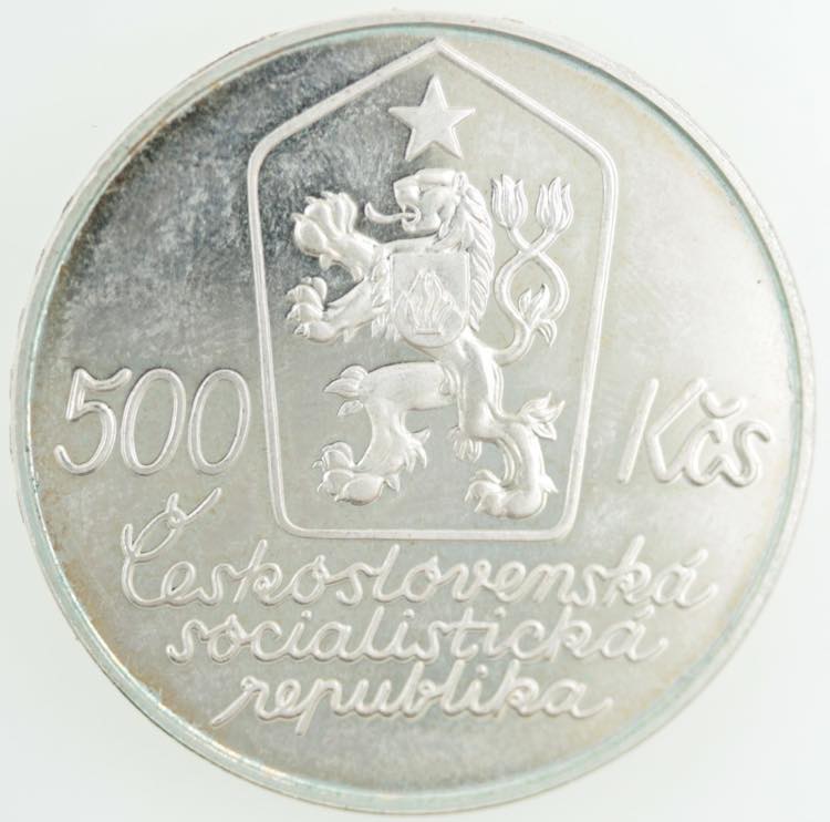 Monete Estere. Cecoslovacchia. 500 ... 
