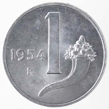 Repubblica Italiana. Lira 1954 ... 