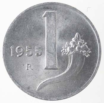 Repubblica Italiana. Lira 1955 ... 