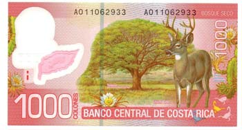 Banconote Estere. Costa Rica. 1000 ... 