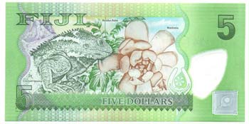 Banconote Estere. Isole Fiji. 5 ... 